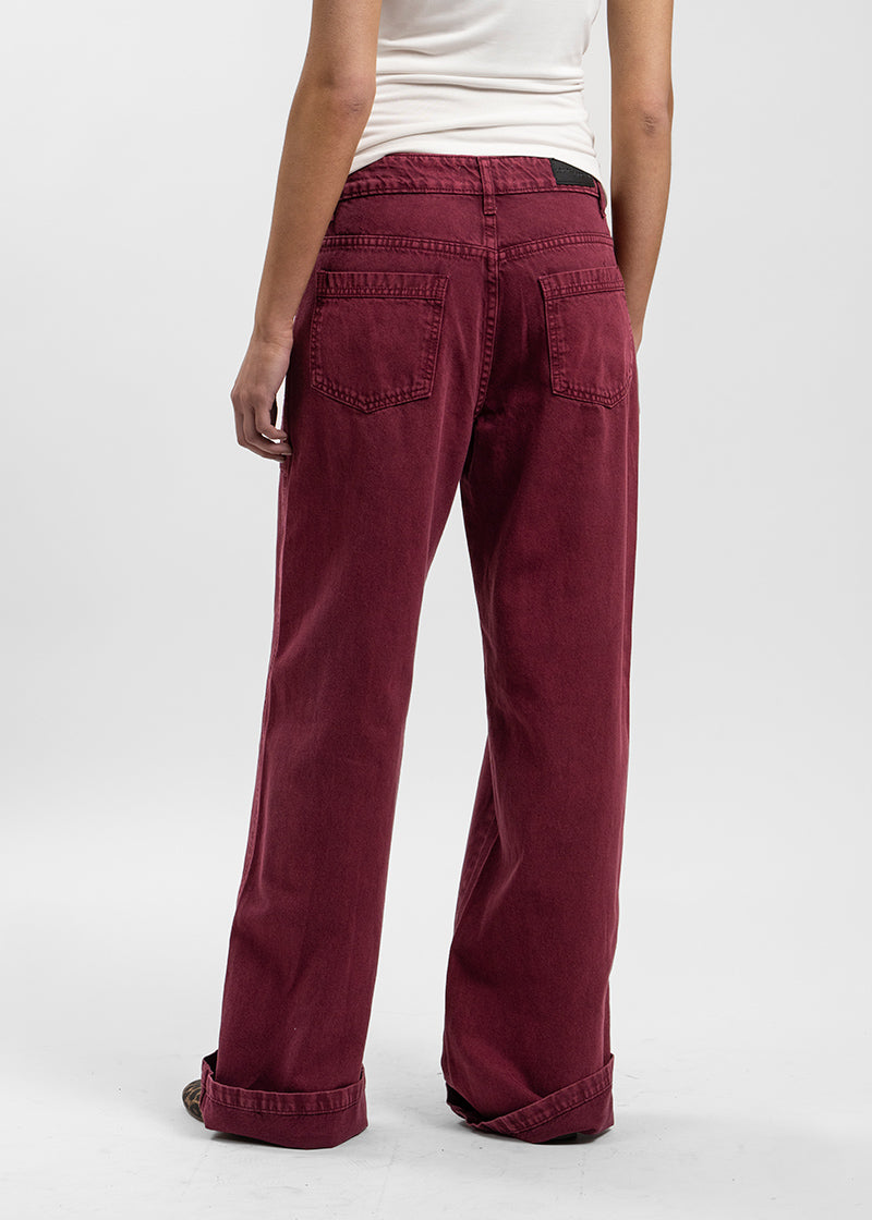 JEANS TALI Wide Leg burdeo