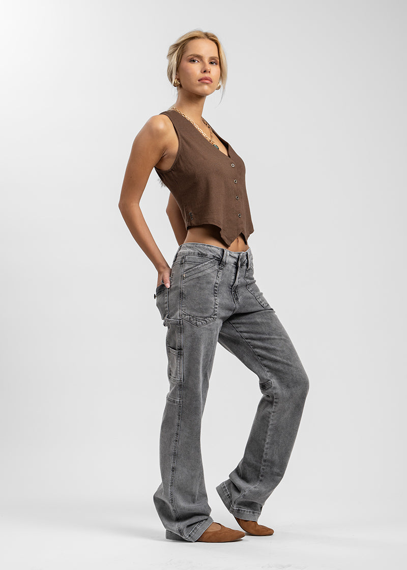 JEANS AME TB gris