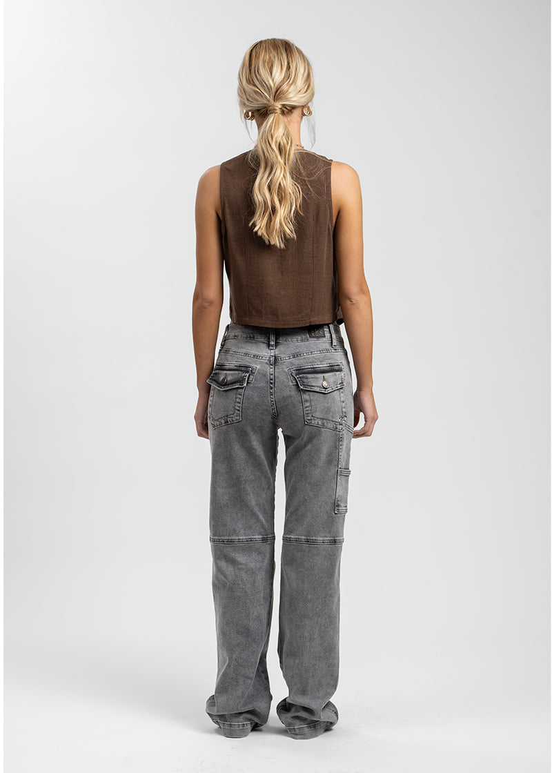 JEANS AME TB gris