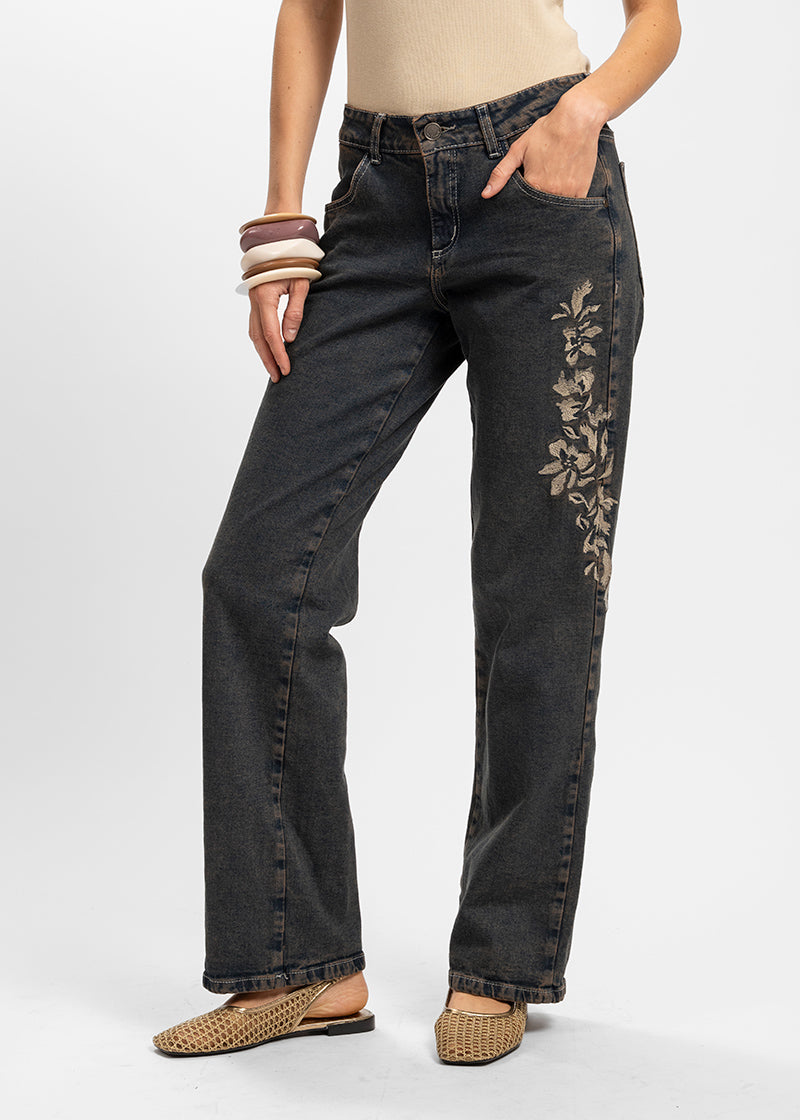 JEANS RECTO TIRO MEDIO AMPARO azul