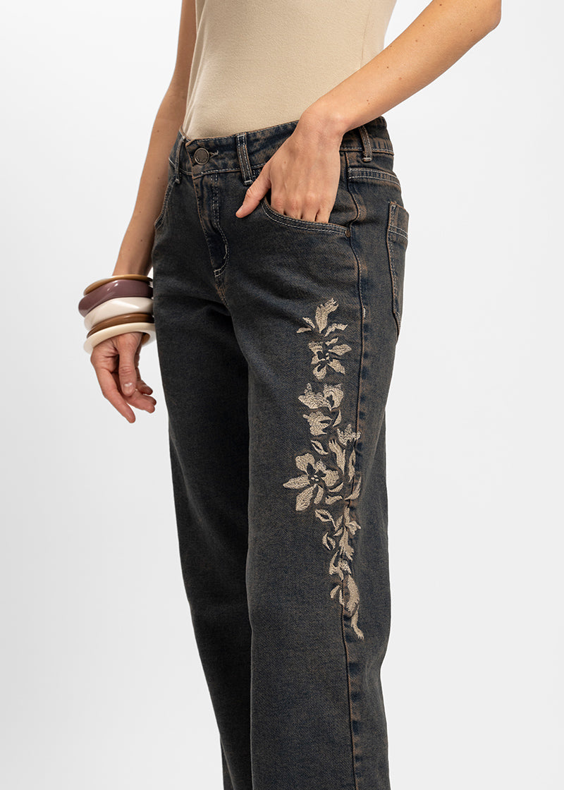 JEANS RECTO TIRO MEDIO AMPARO azul