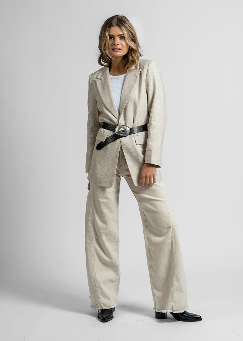 JEANS PALAZZO TIRO MEDIO ANNA crudo