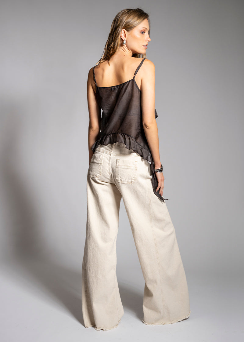 JEANS PALAZZO TIRO MEDIO ANNA crudo