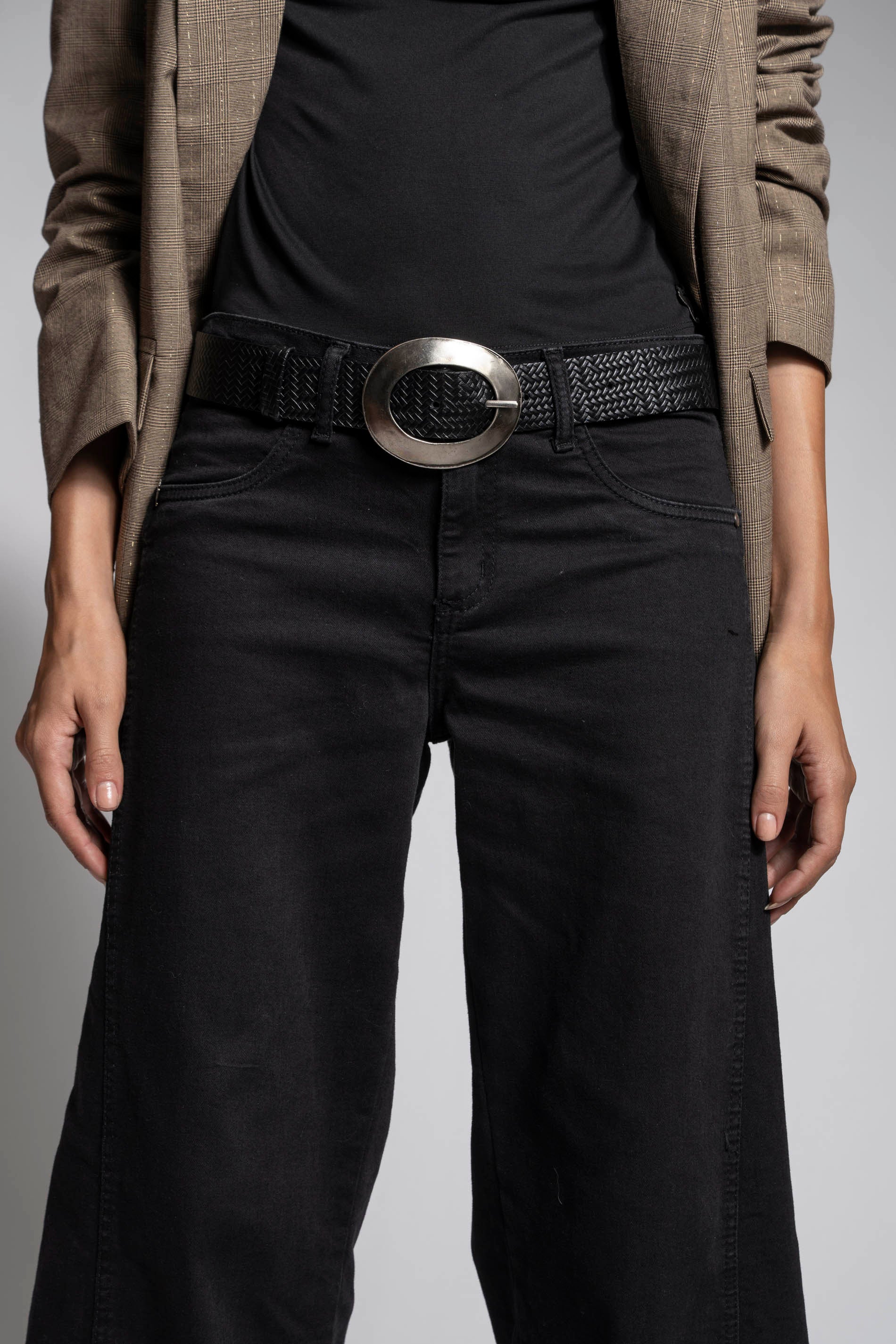 JEANS PALAZZO TIRO MEDIO ANNA negro