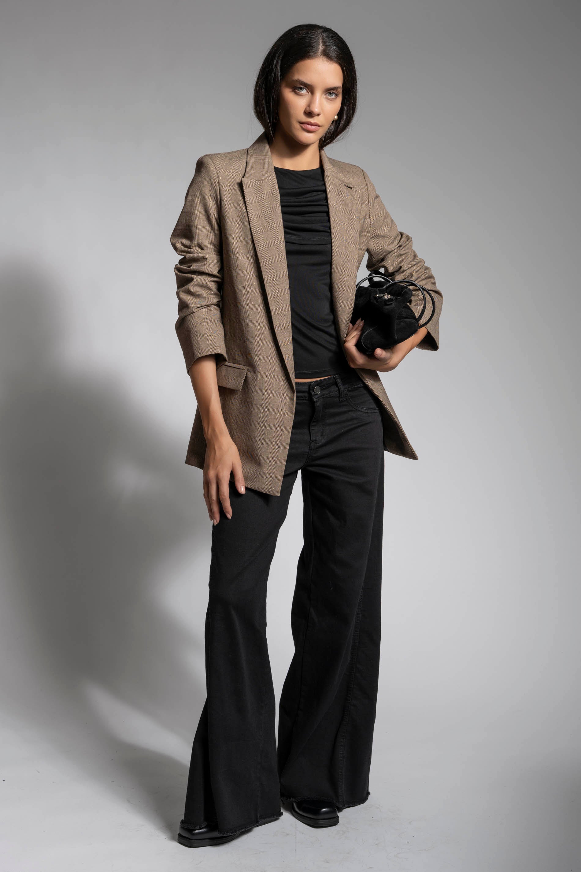 JEANS PALAZZO TIRO MEDIO ANNA negro