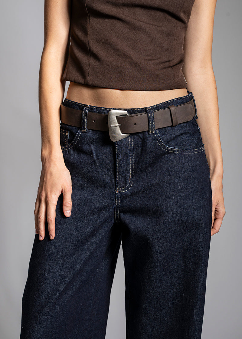 JEANS WIDE LEG TIRO ALTO JOSEFA azul R