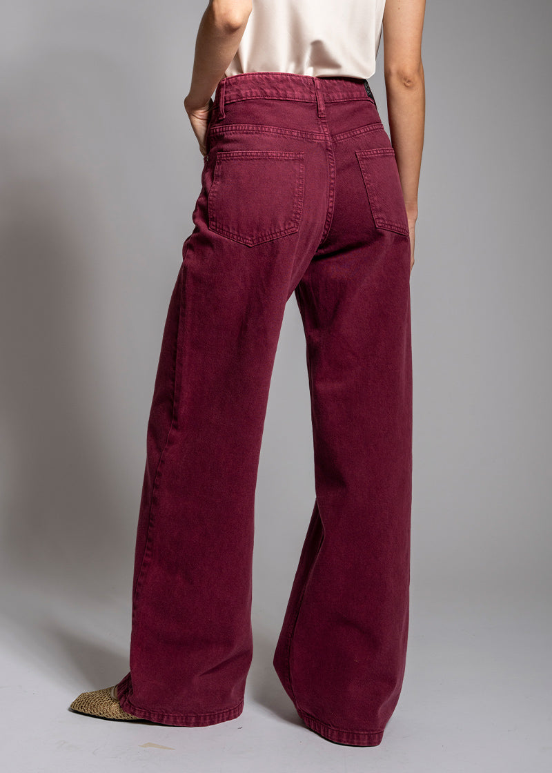 JEANS JOSEFA Wide Leg burdeo