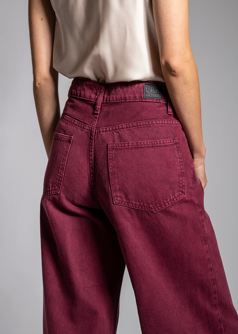 JEANS JOSEFA Wide Leg burdeo