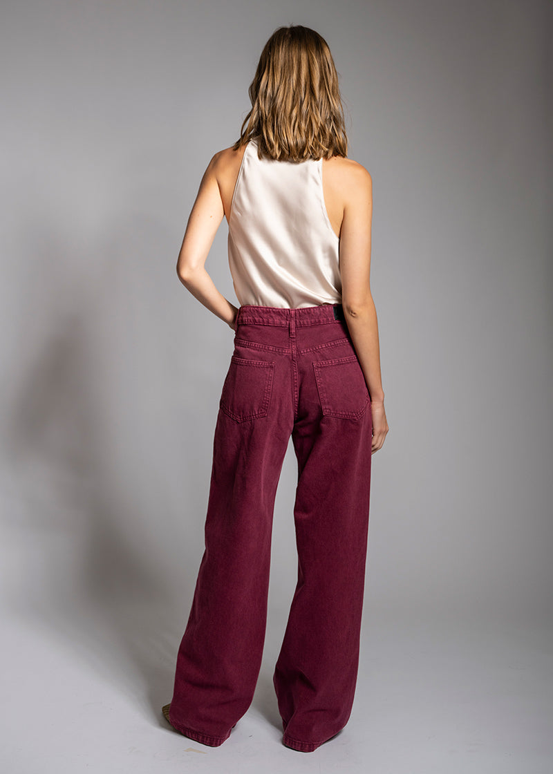 JEANS JOSEFA Wide Leg burdeo