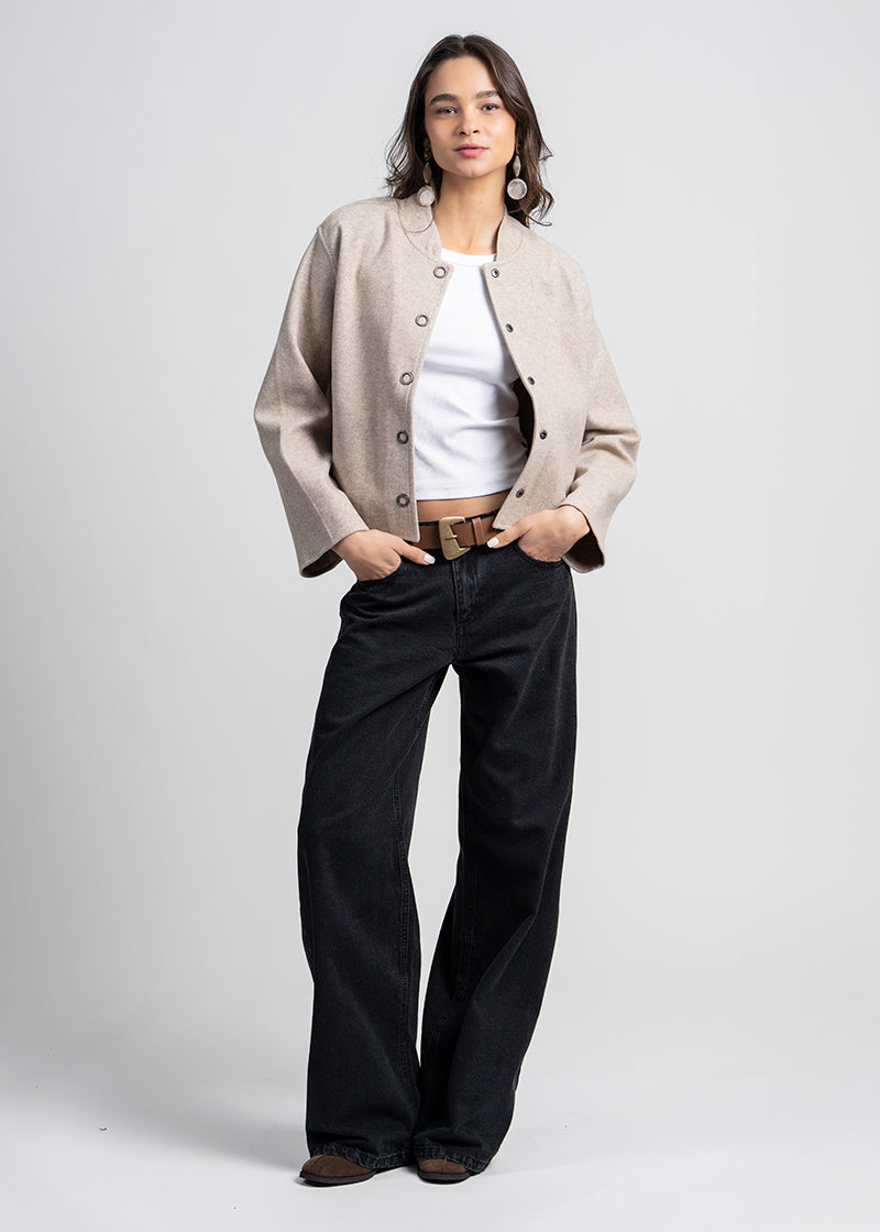 JEANS JOSEFA Wide Leg negro
