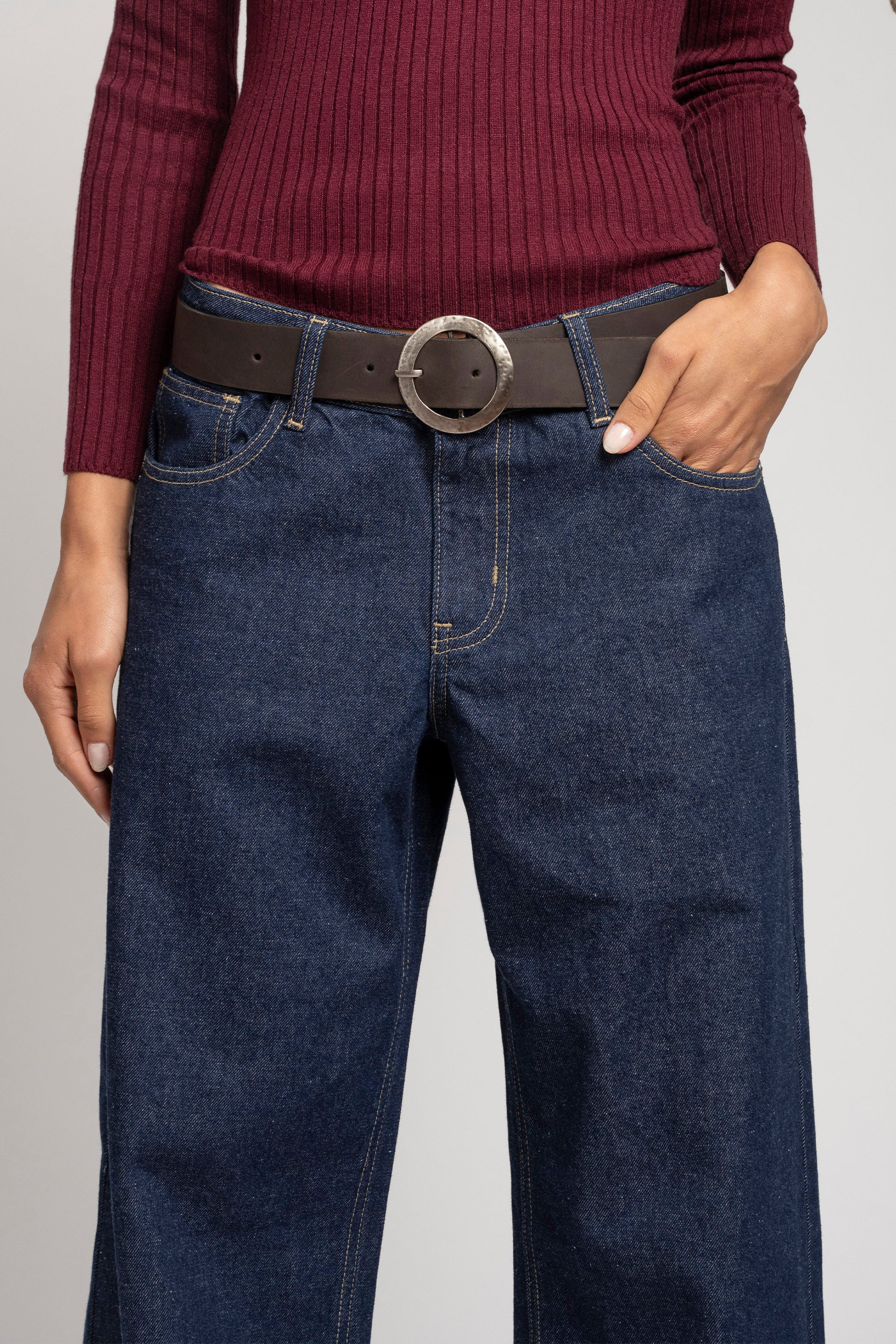 JEANS WIDE LEG JOSEFA TIRO BAJO azul r