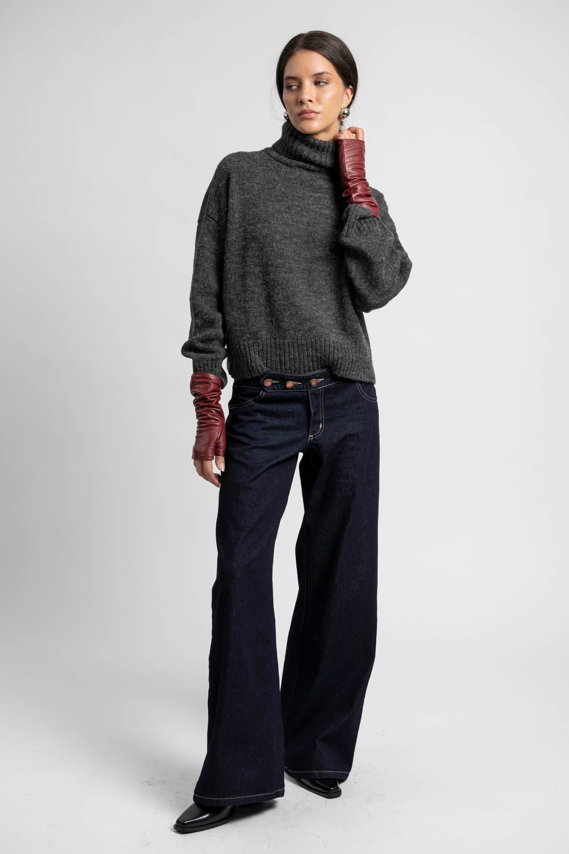 JEANS WIDE LEG TIRO BAJO LUCIANA azul R