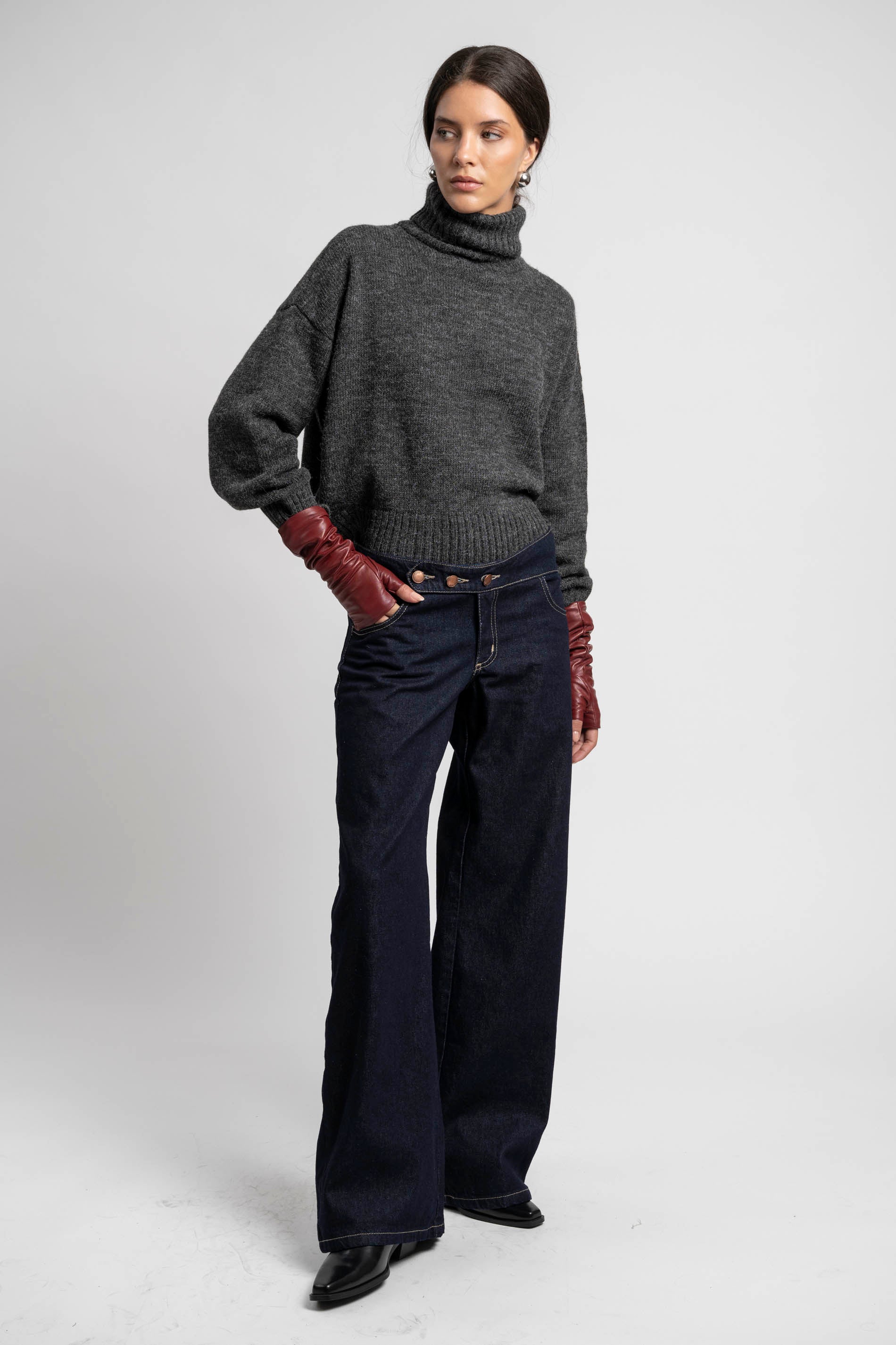 JEANS WIDE LEG TIRO BAJO LUCIANA azul R