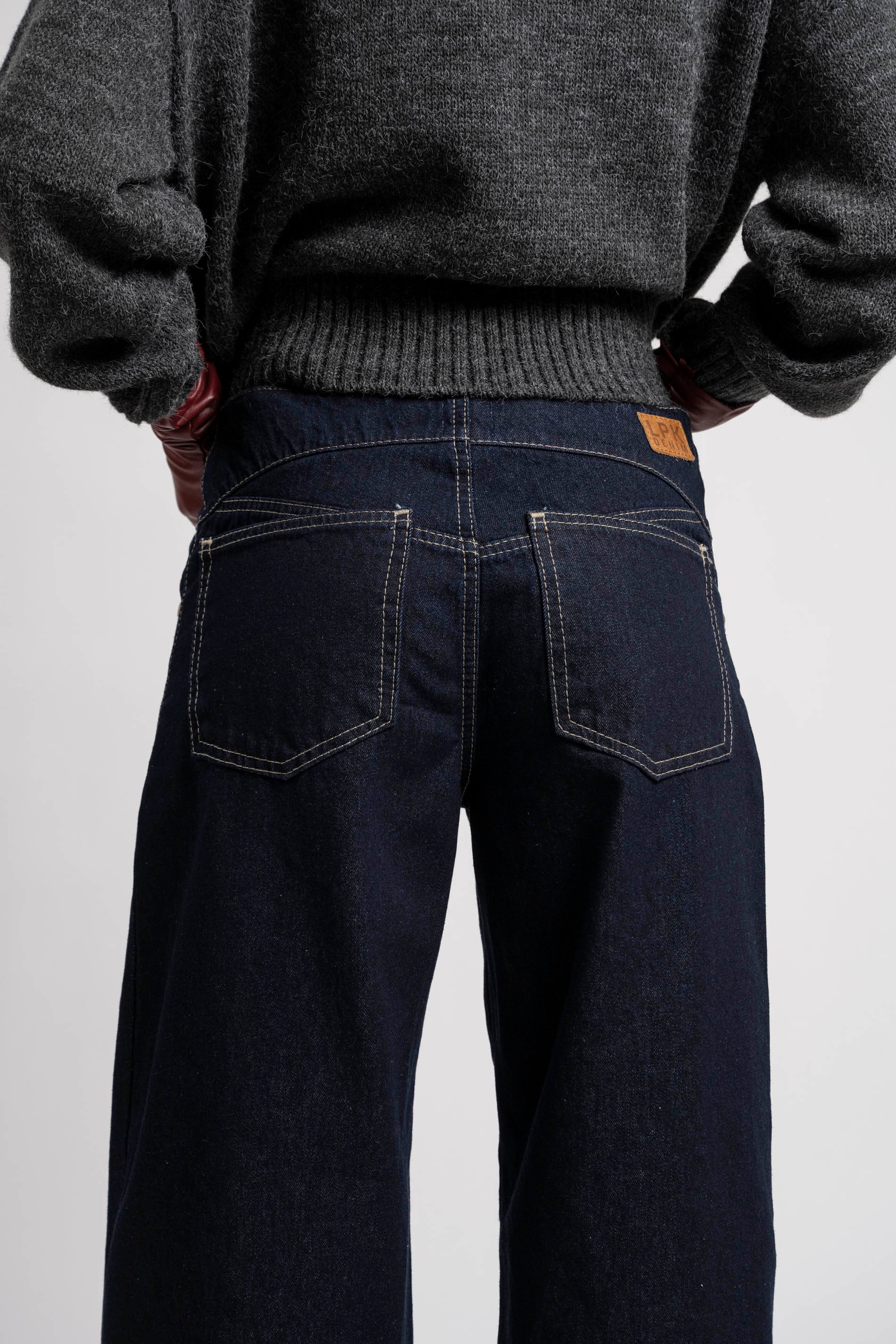 JEANS WIDE LEG TIRO BAJO LUCIANA azul R