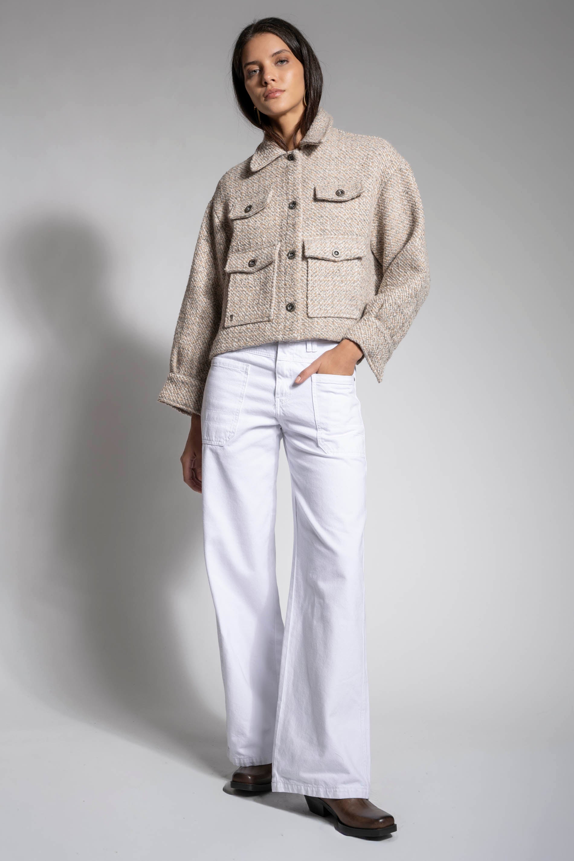 JEANS WIDE LEG TIRO ALTO TALI blanco