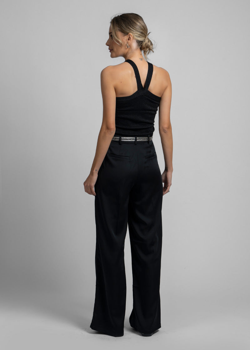 PANTALÓN MAIDA satín negro