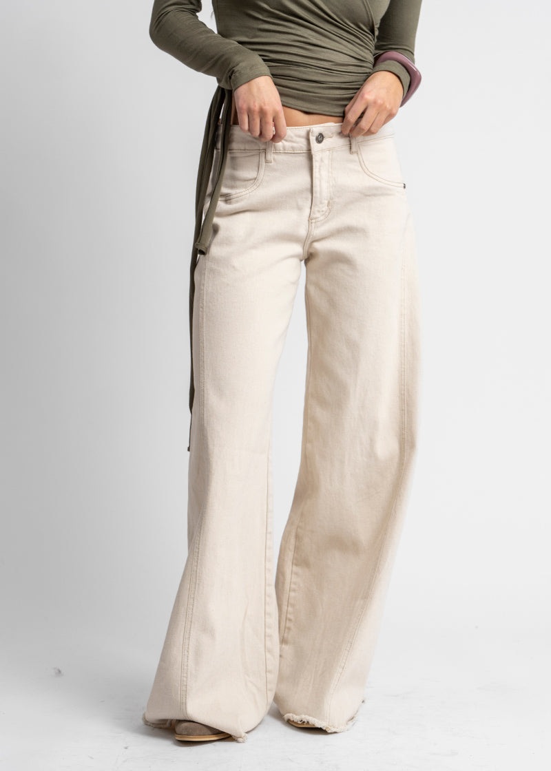 JEANS PALAZZO TIRO MEDIO ANNA crudo