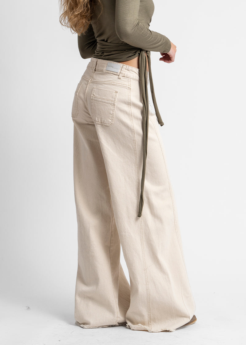 JEANS PALAZZO TIRO MEDIO ANNA crudo