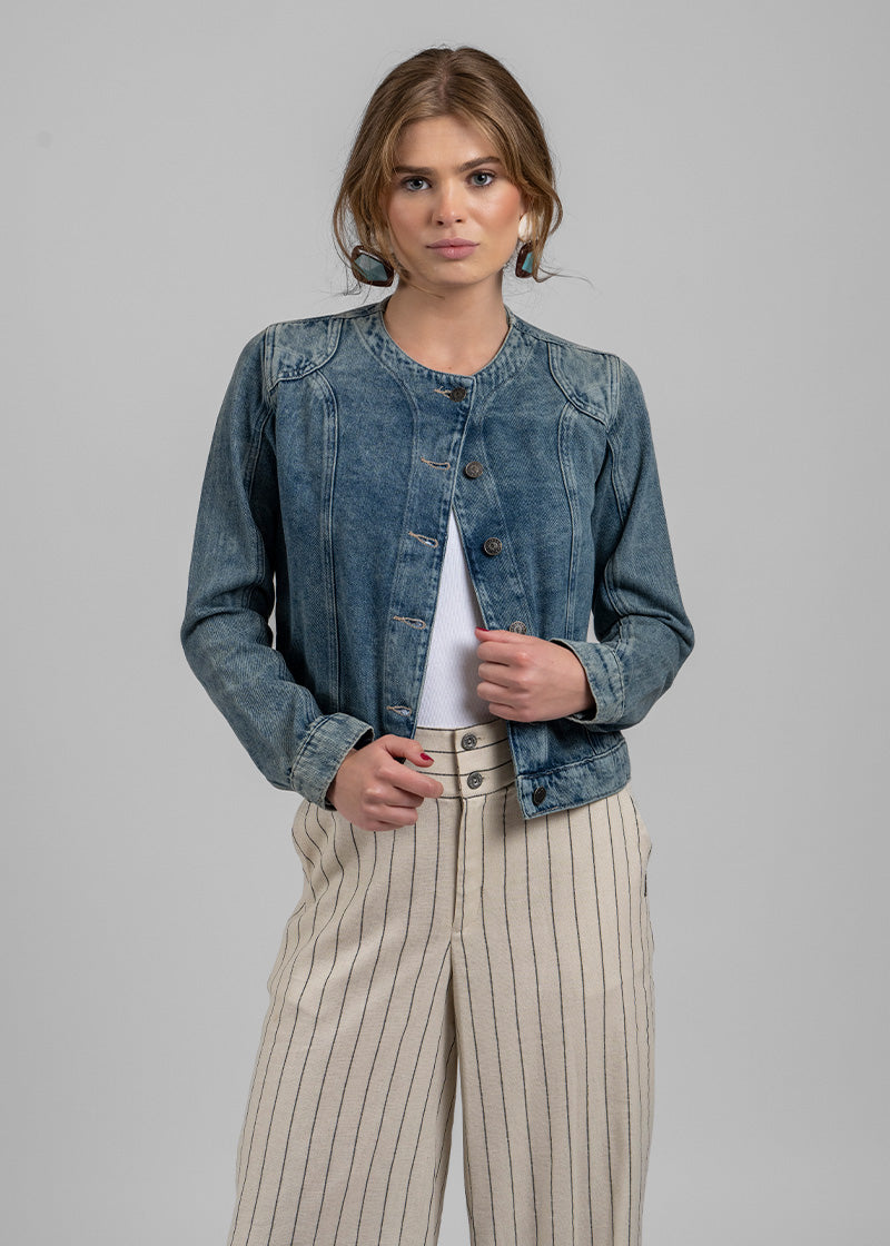 PANTALÓN ZITA Lino a rayas