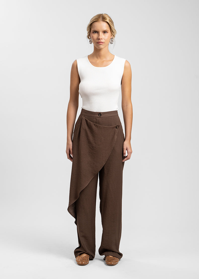 PANTALÓN ARIA café