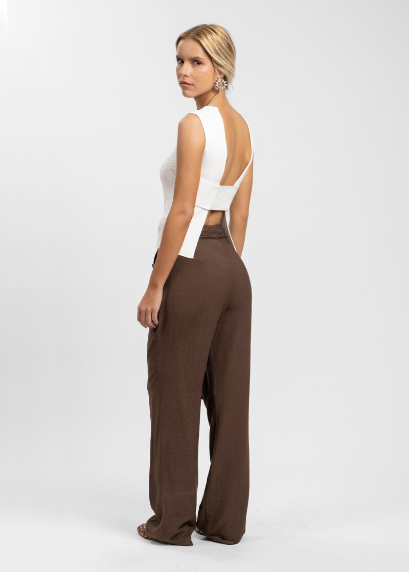 PANTALÓN ARIA café