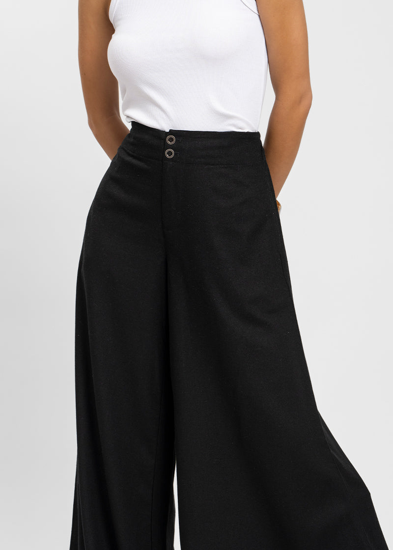 PANTALÓN CANDELARIA Lino negro