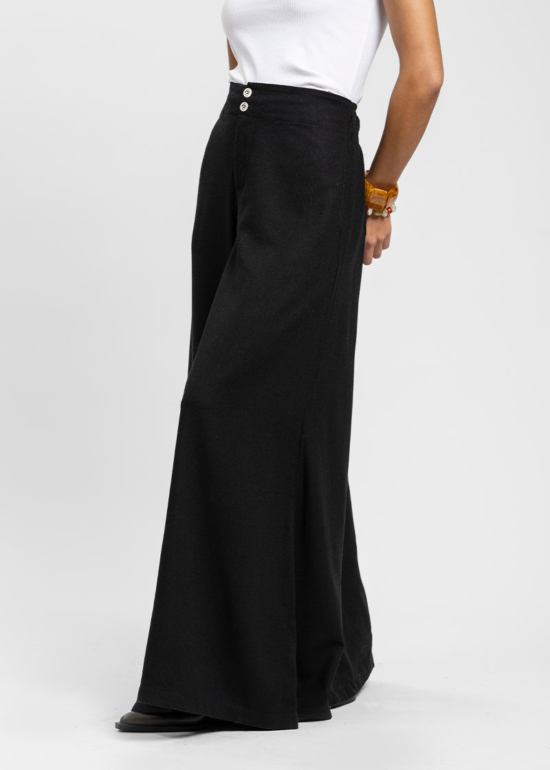 PANTALÓN CANDELARIA Lino negro