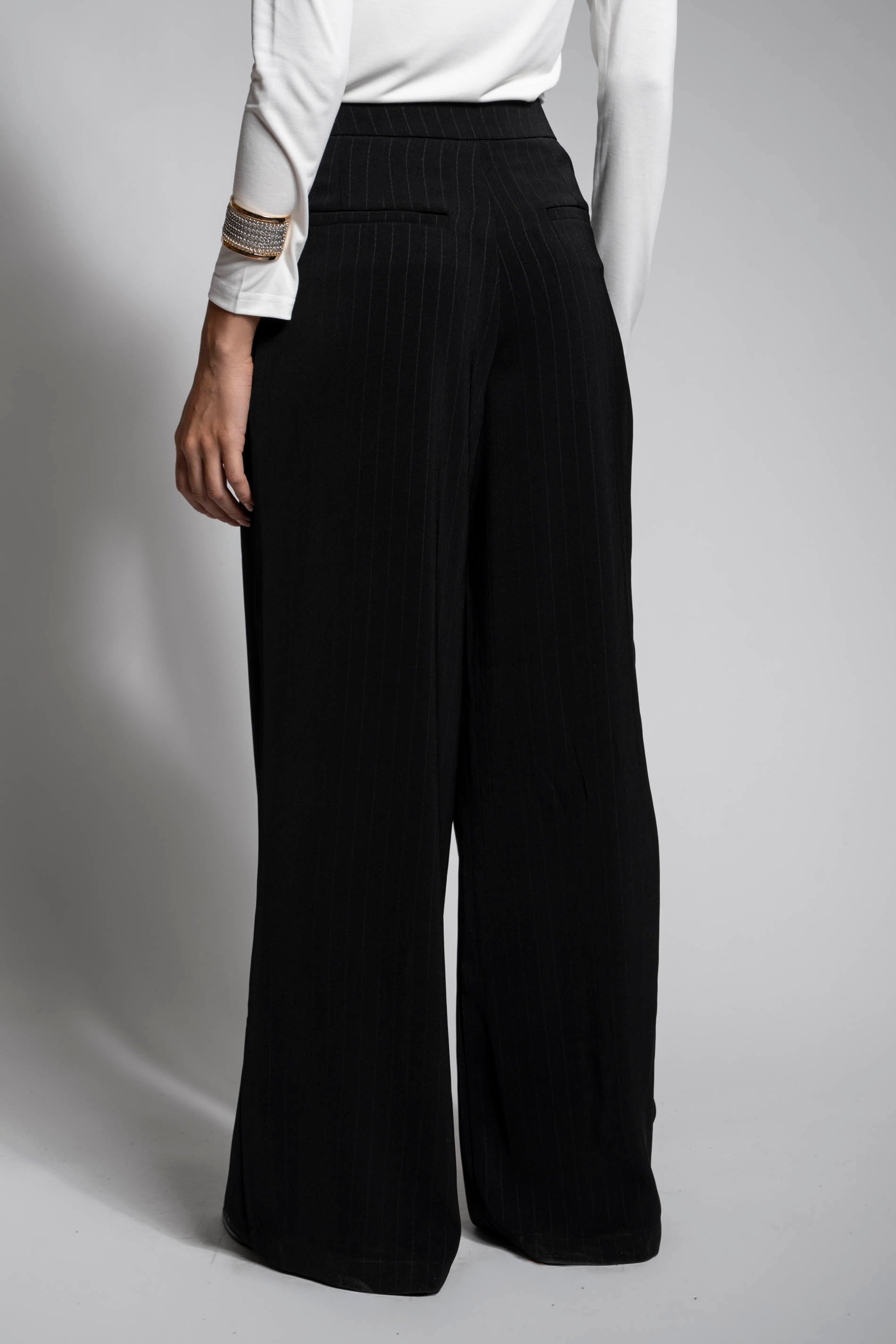 PANTALÓN CARO rayas negro