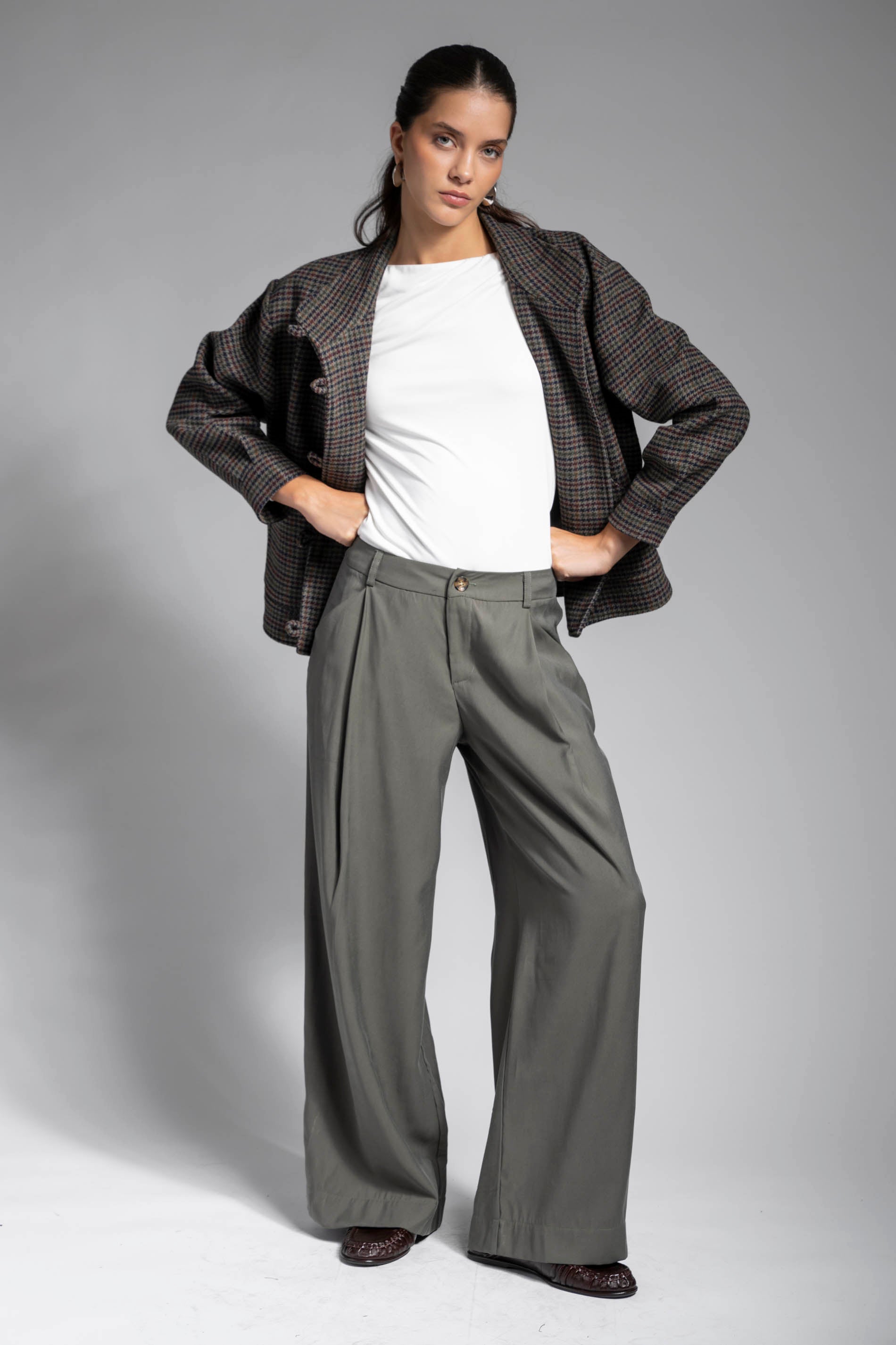 PANTALÓN GINA verde militar