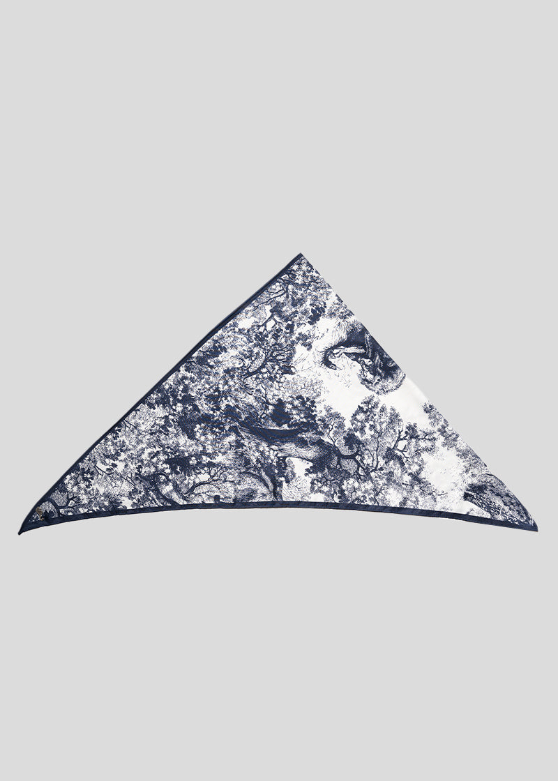 PAÑUELO FLORES azul