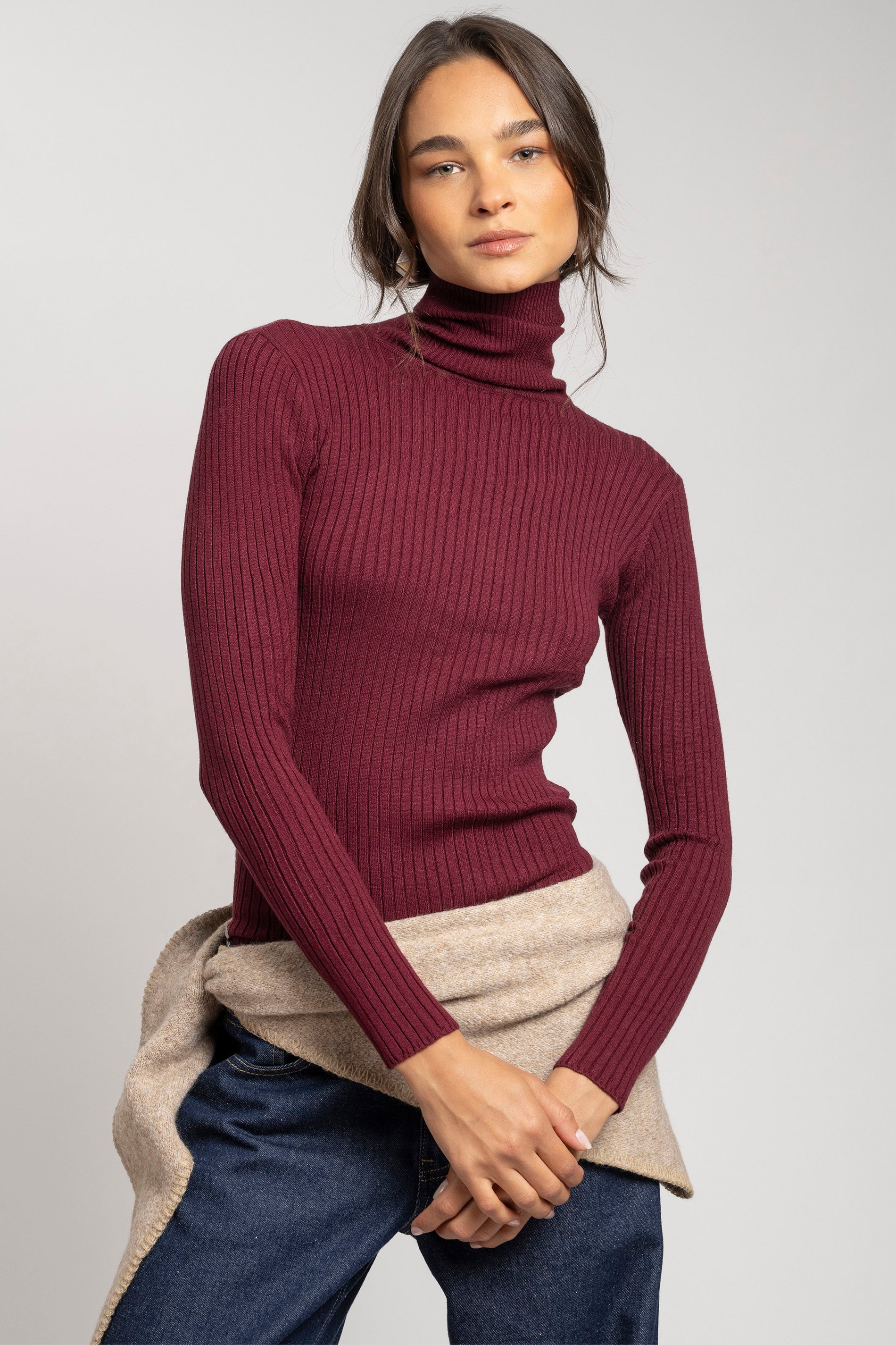 BEATLE TEJIDO PASCUALA burdeo