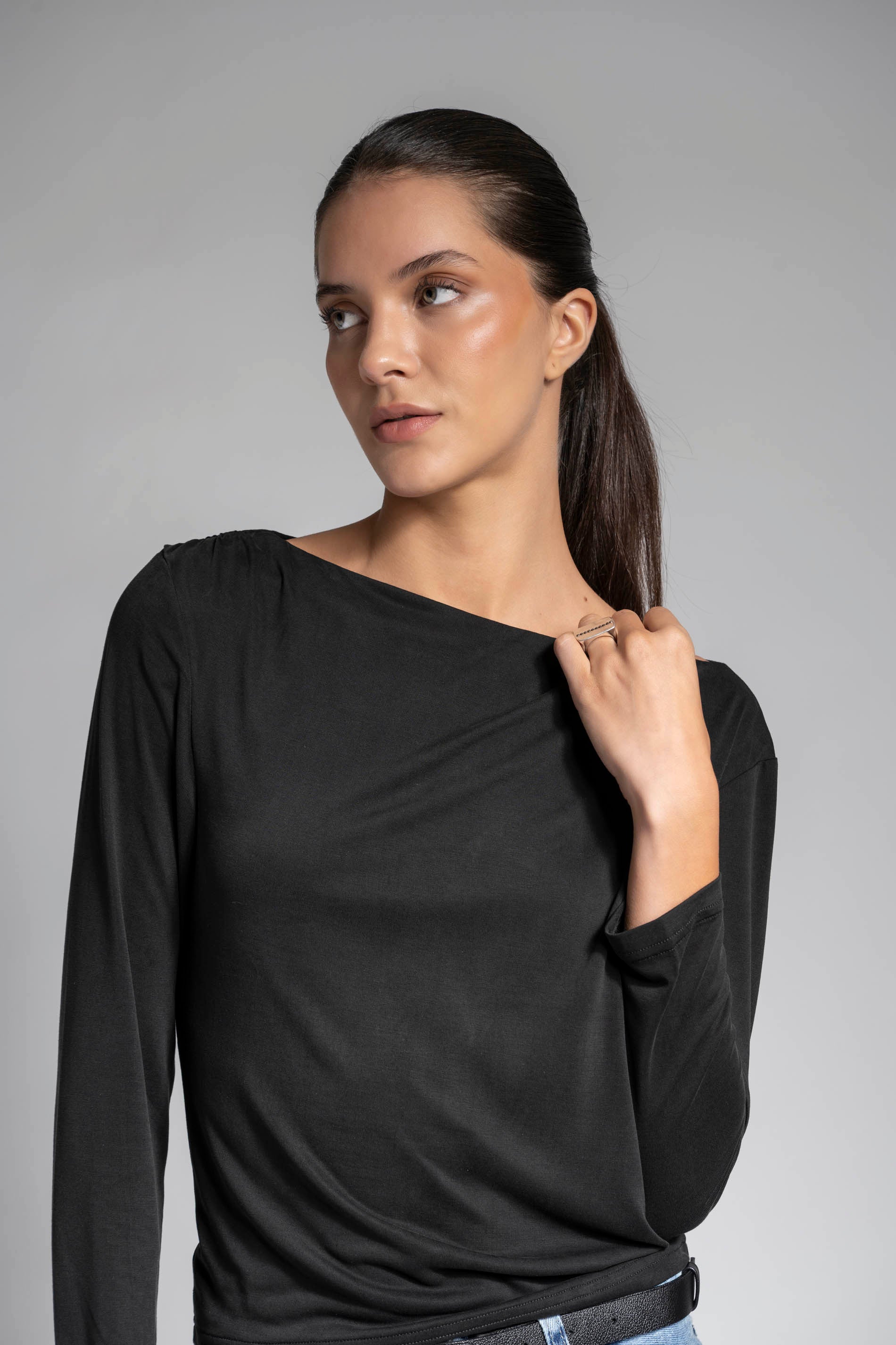 POLERA CECILE negro