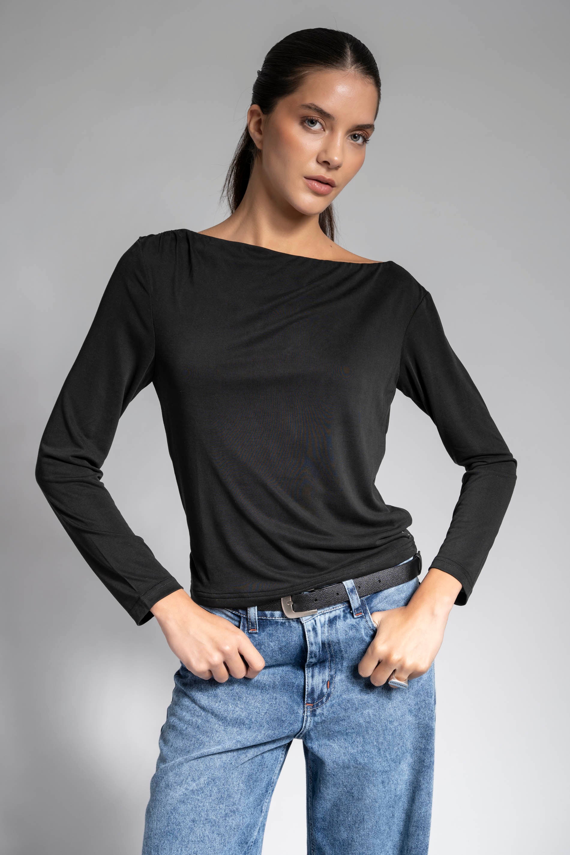 POLERA CECILE negro
