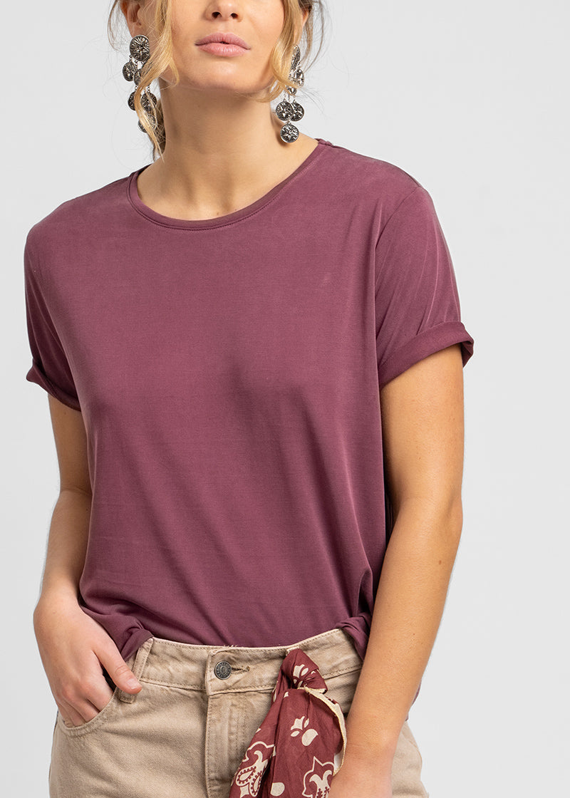 POLERA CELIA burdeo