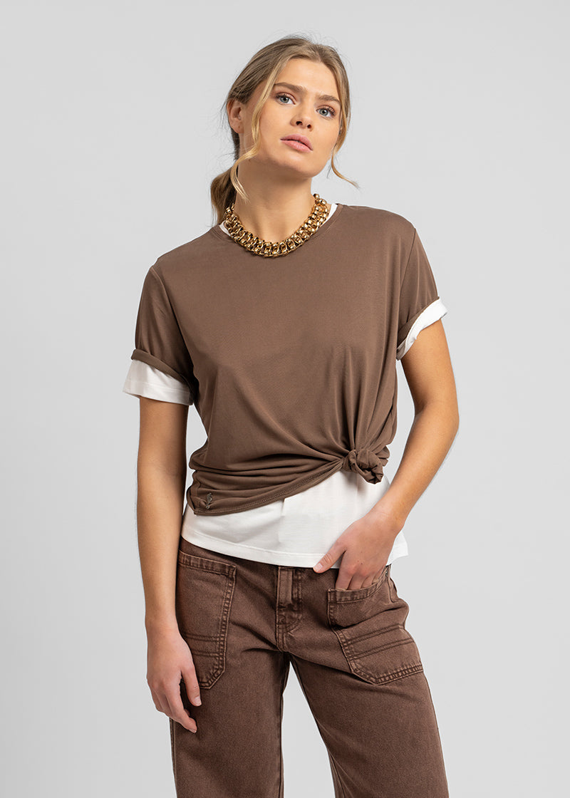 POLERA CELIA café
