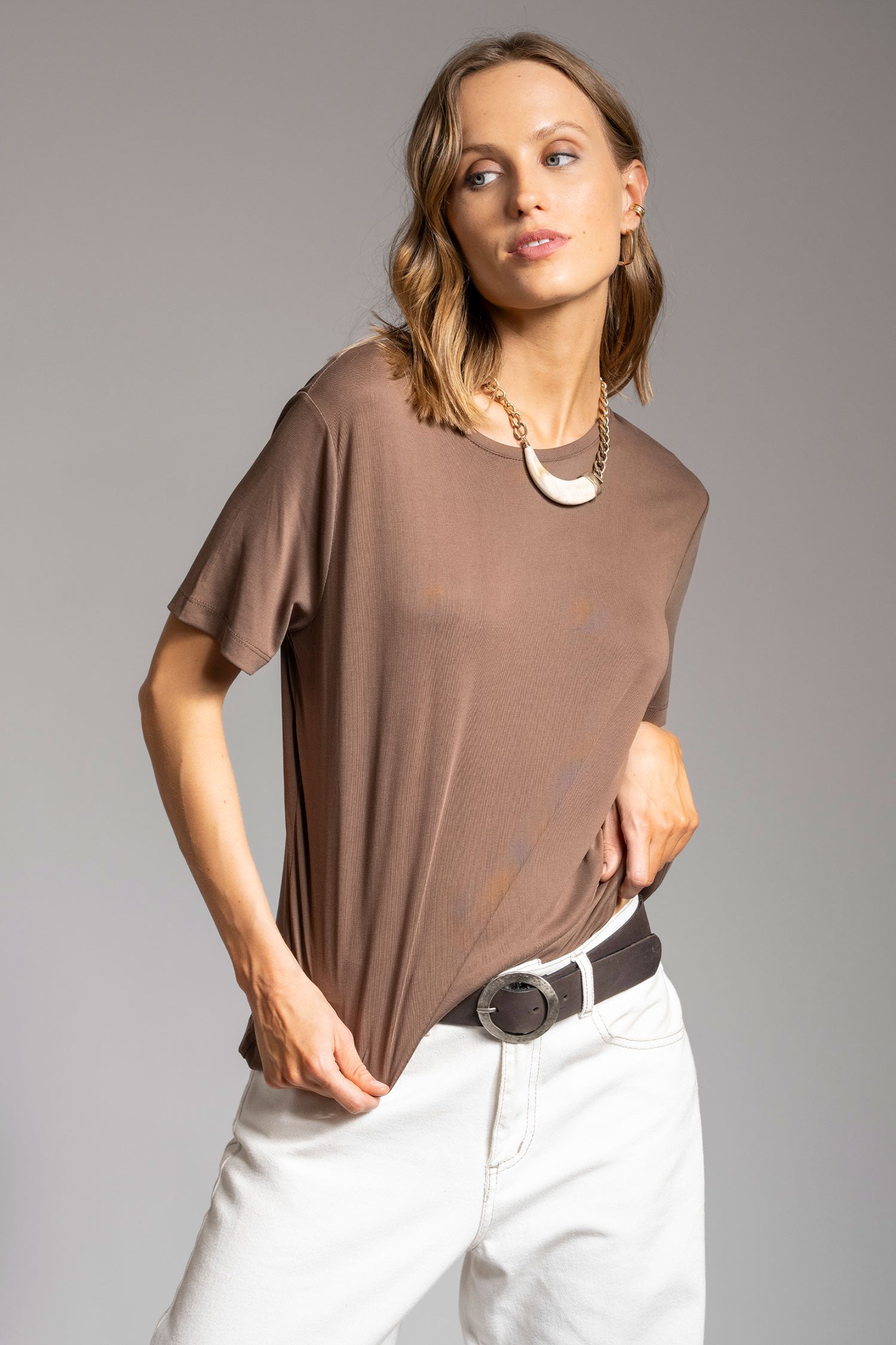 POLERA CELIA café