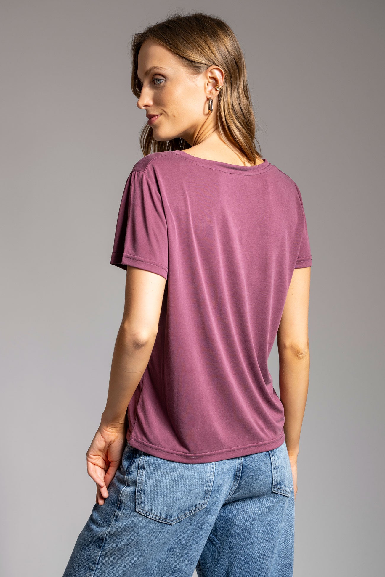 POLERA CLARA burdeo