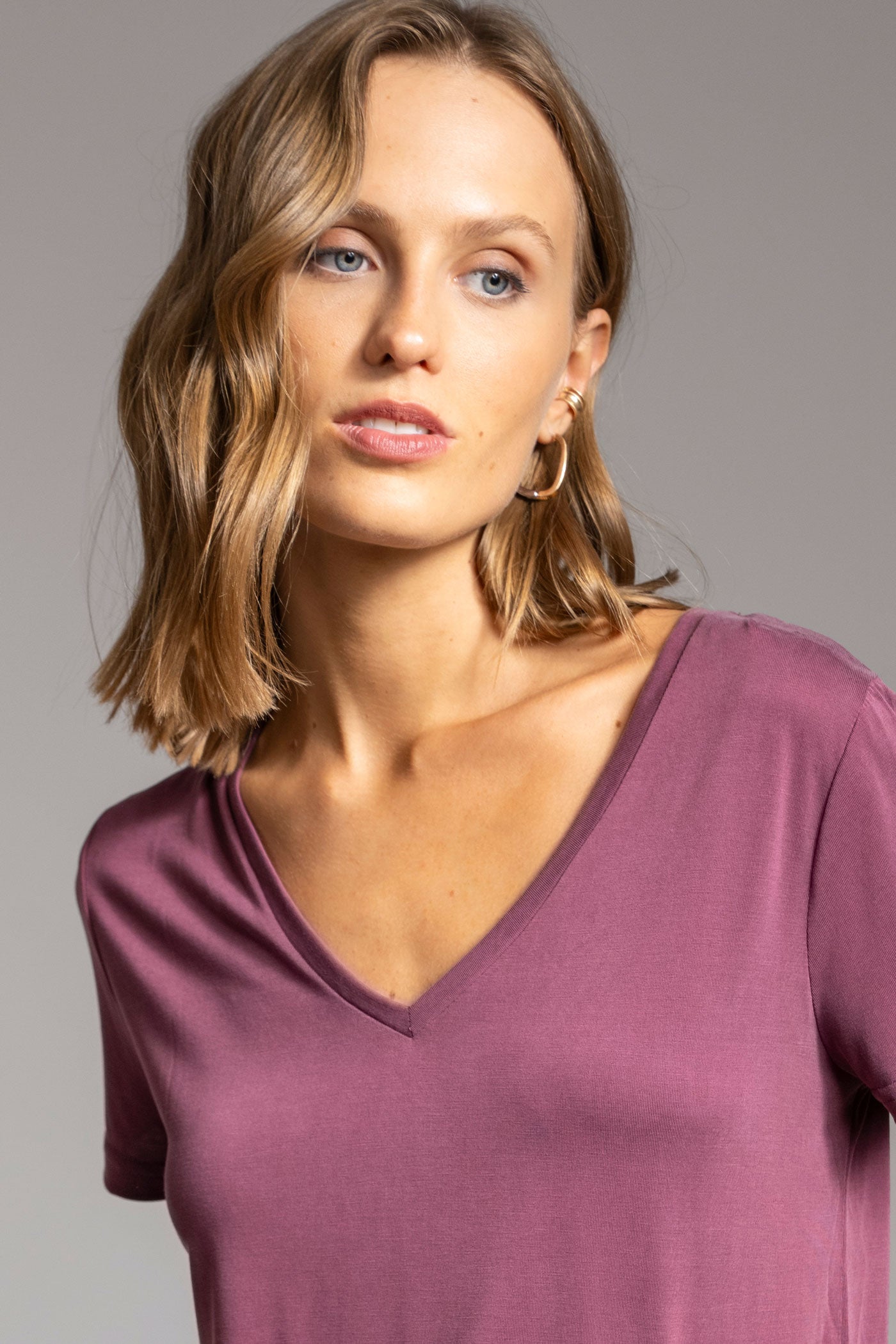 POLERA CLARA burdeo