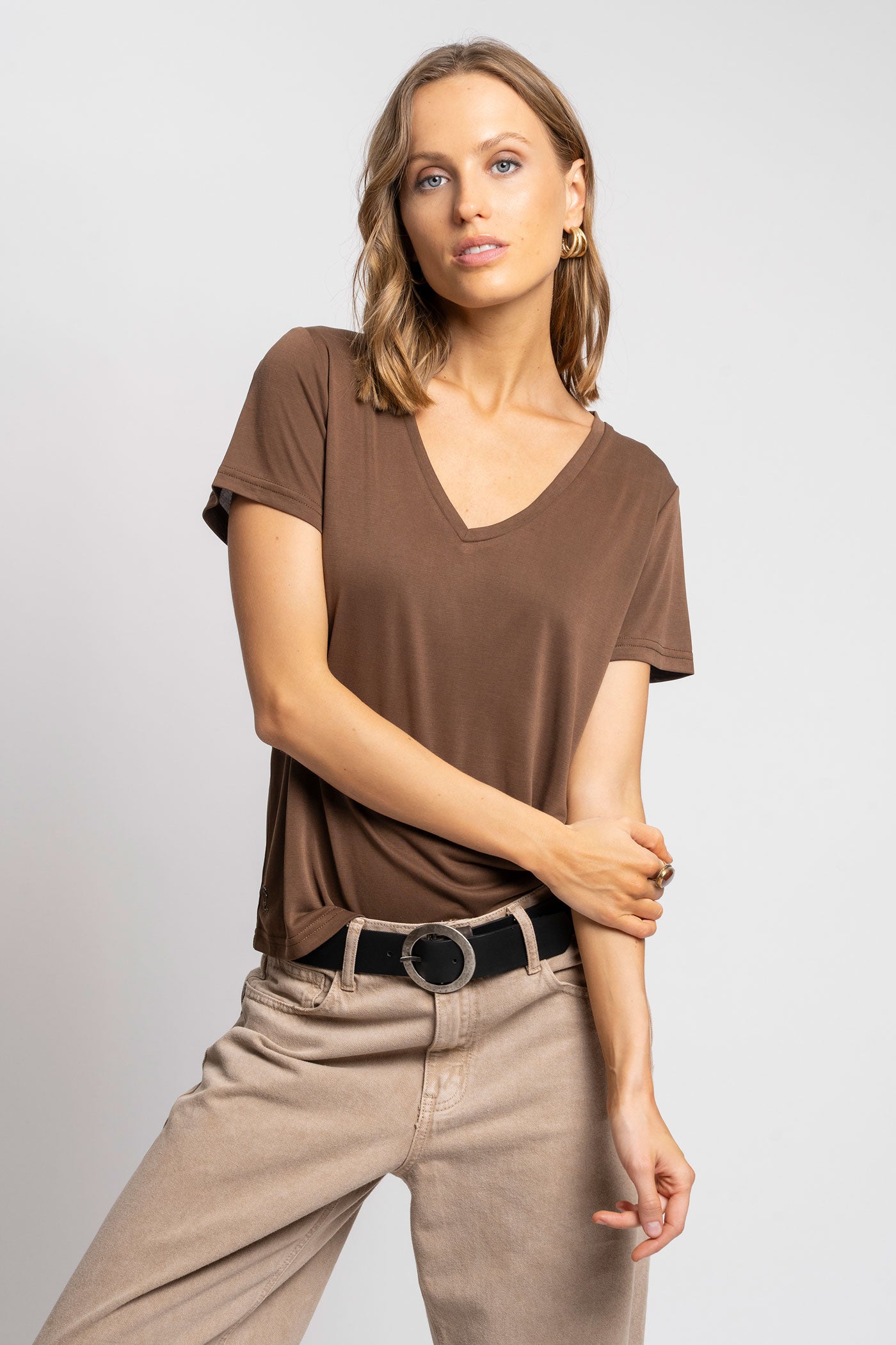 POLERA CLARA chocolate