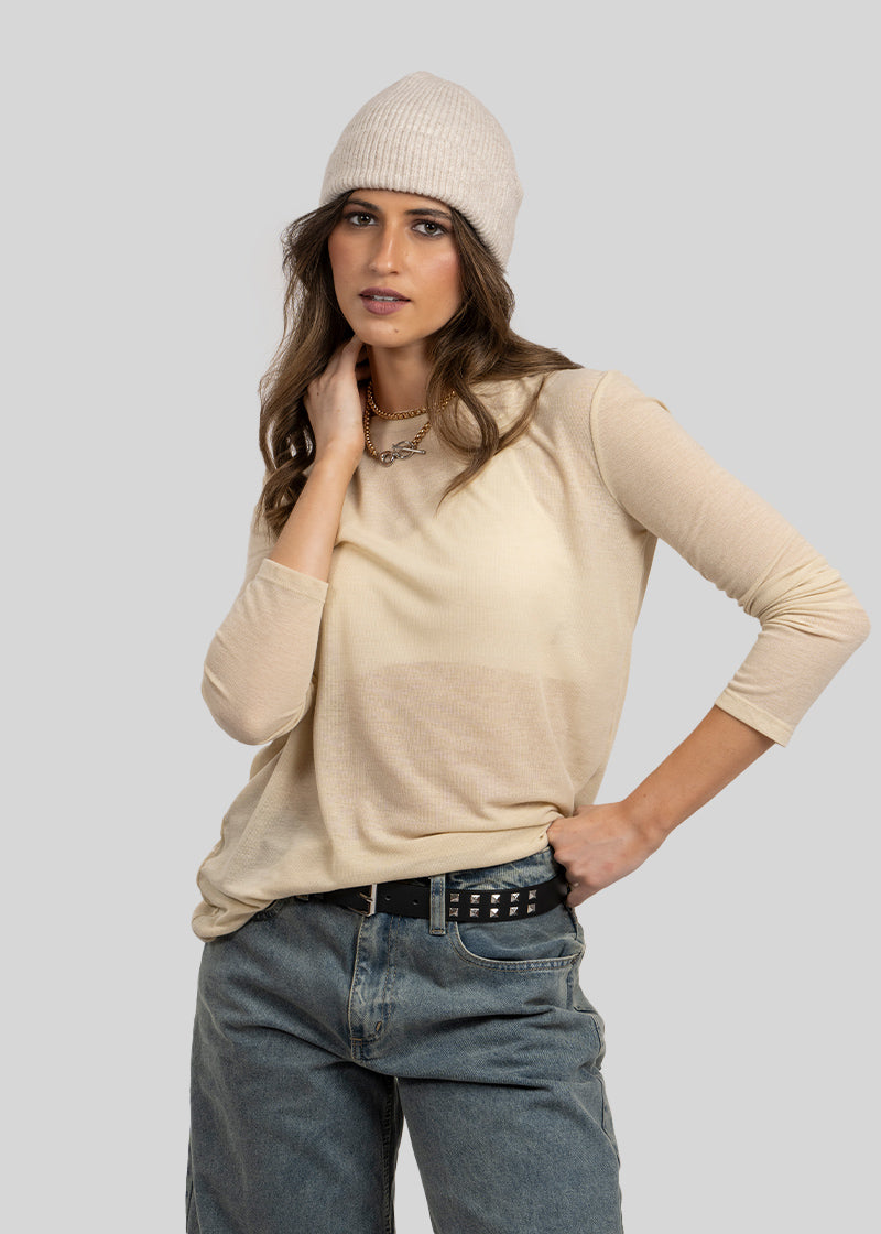 POLERA TRINI beige