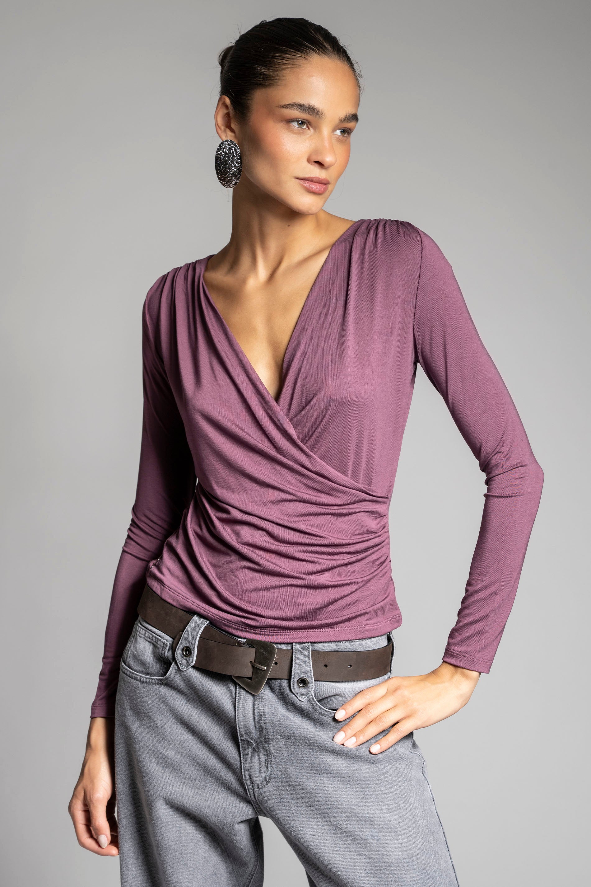 POLERA VICTORIA malva