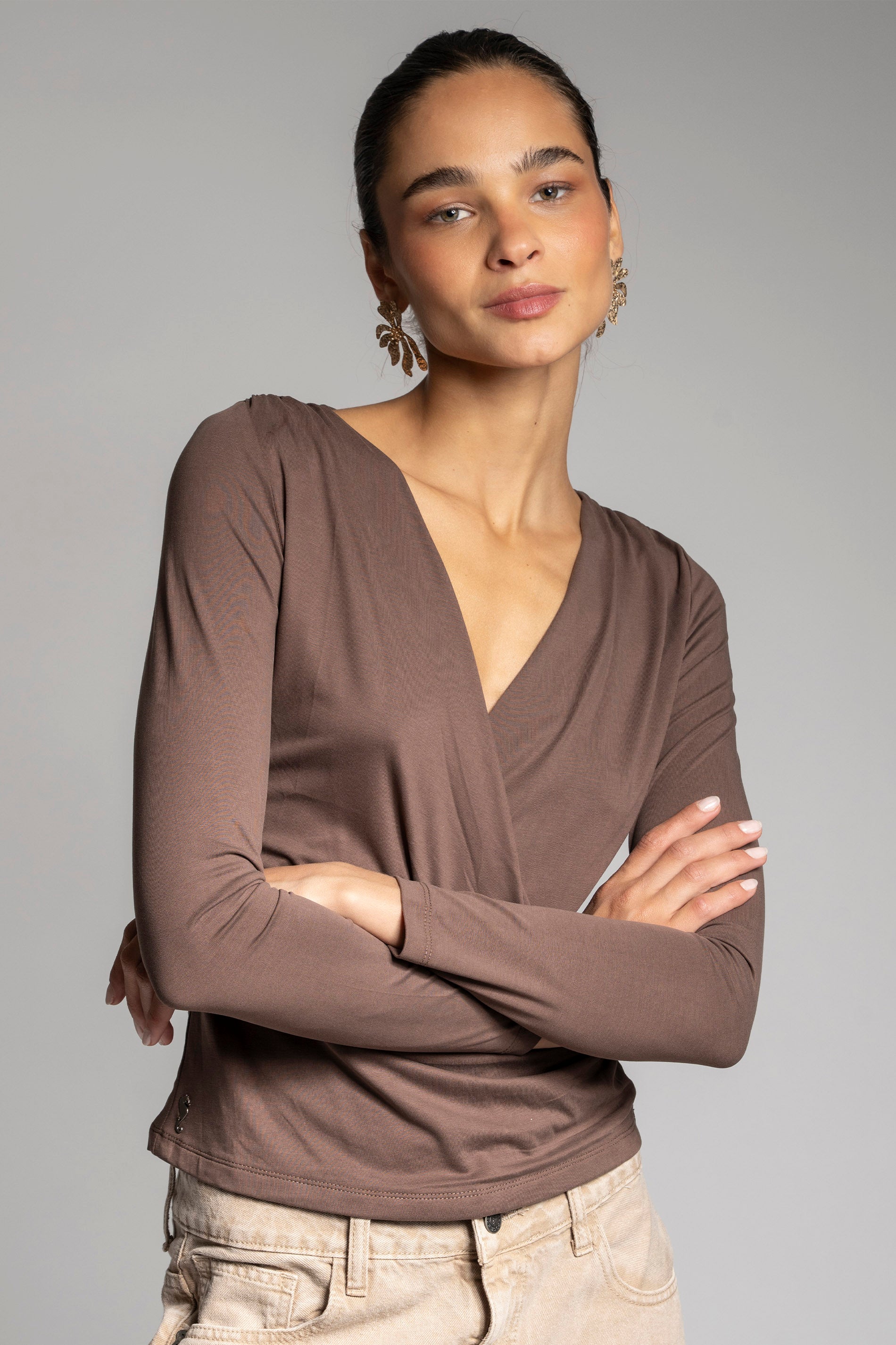 POLERA VICTORIA café