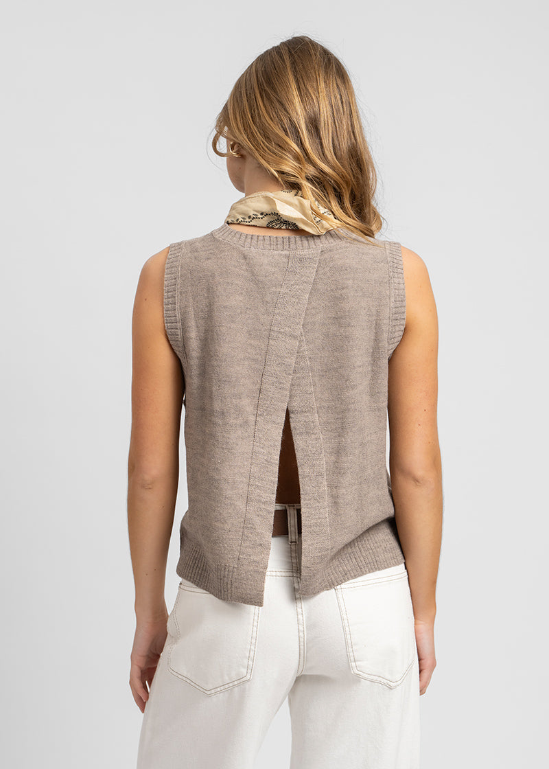 CHALECO VEST OLIE taupé