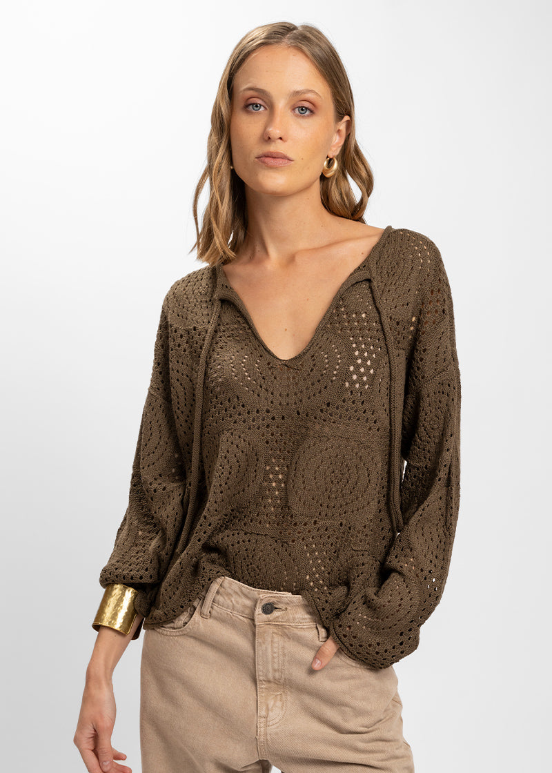 CHALECO PORTOFINO café