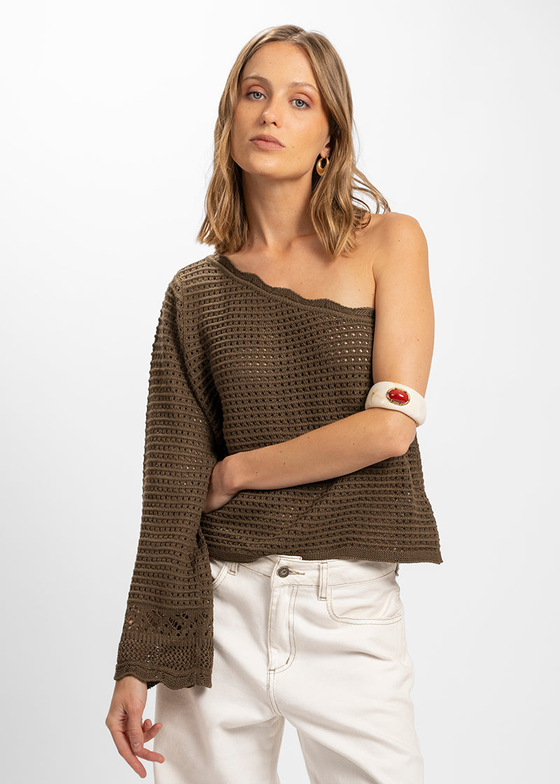 CHALECO POSITANO café