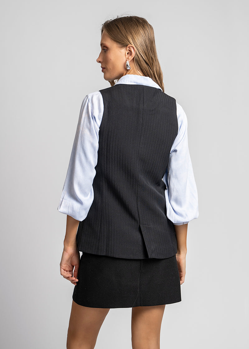 VEST MANHATTAN negro