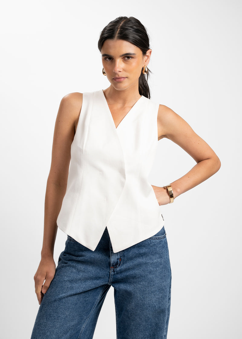 VEST GIA blanco