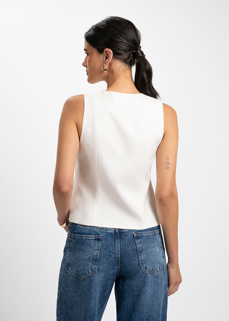 VEST GIA blanco