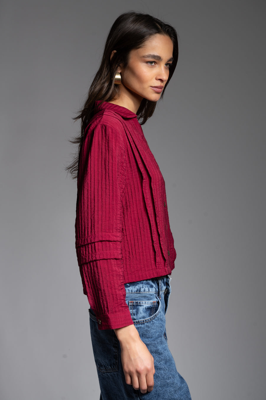 BLUSA ALLIRA burdeo