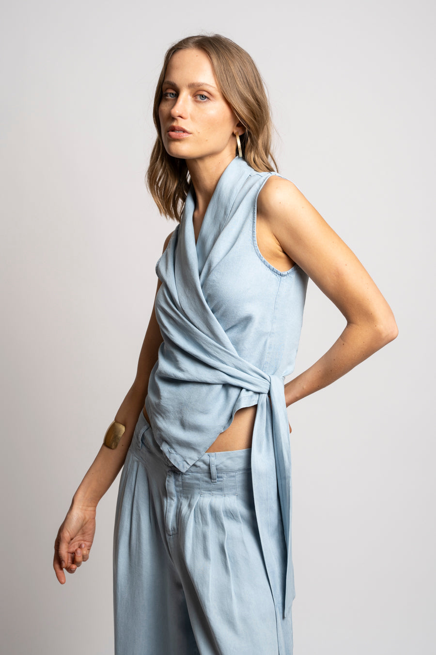 BLUSA COLETTE celeste